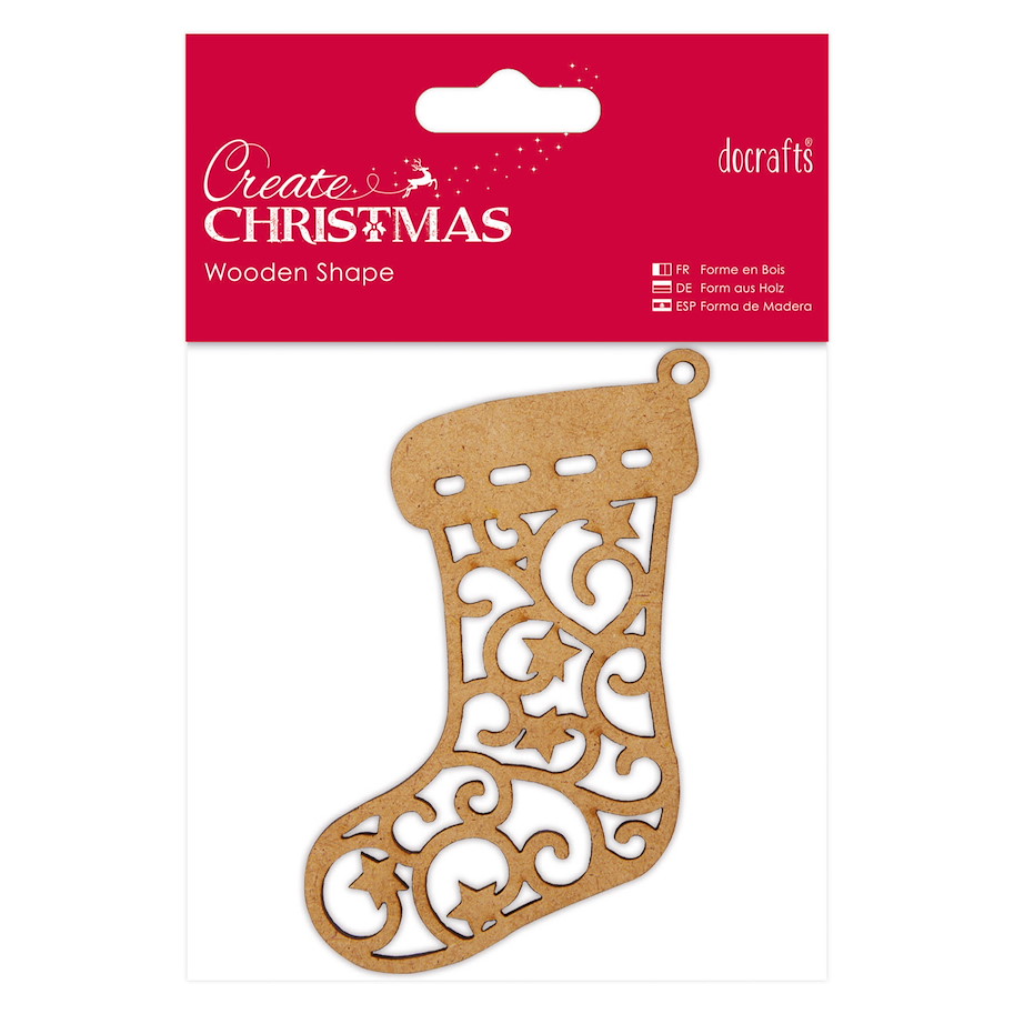 Create Christmas - Holzform - Weihnachtsstrumpf
