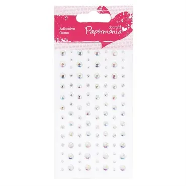 Papermania Adhesive Stones (104pcs) - Transparent