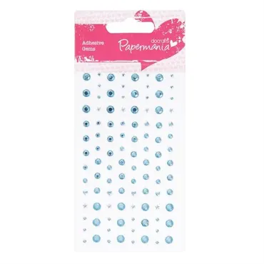 Papermania Adhesive Stones (104pcs) - Pale Blue