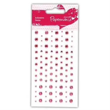 Papermania Adhesive Stones (104pcs) - Pale Pink