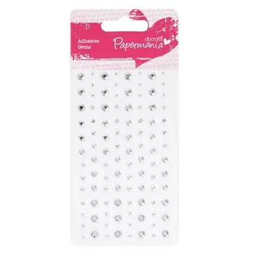 Papermania Adhesive Stones (104pcs) - Silver