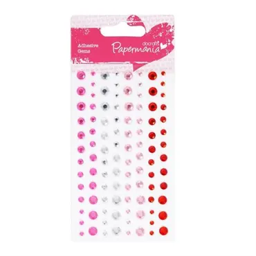 Papermania Adhesive Stones (104pcs) - Capsule - Red Hot