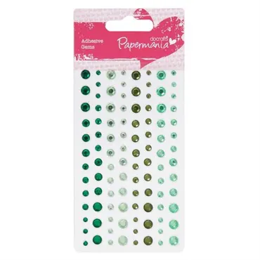 Papermania Adhesive Stones (104pcs) - Capsule - Verde