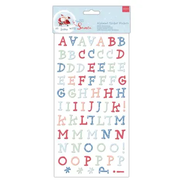 Alphabet Thicker Stickers-At Home With Santa