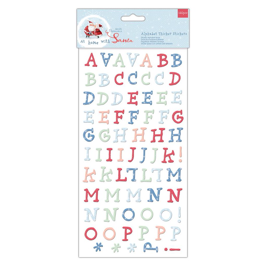 Alphabet Thicker Stickers-At Home With Santa