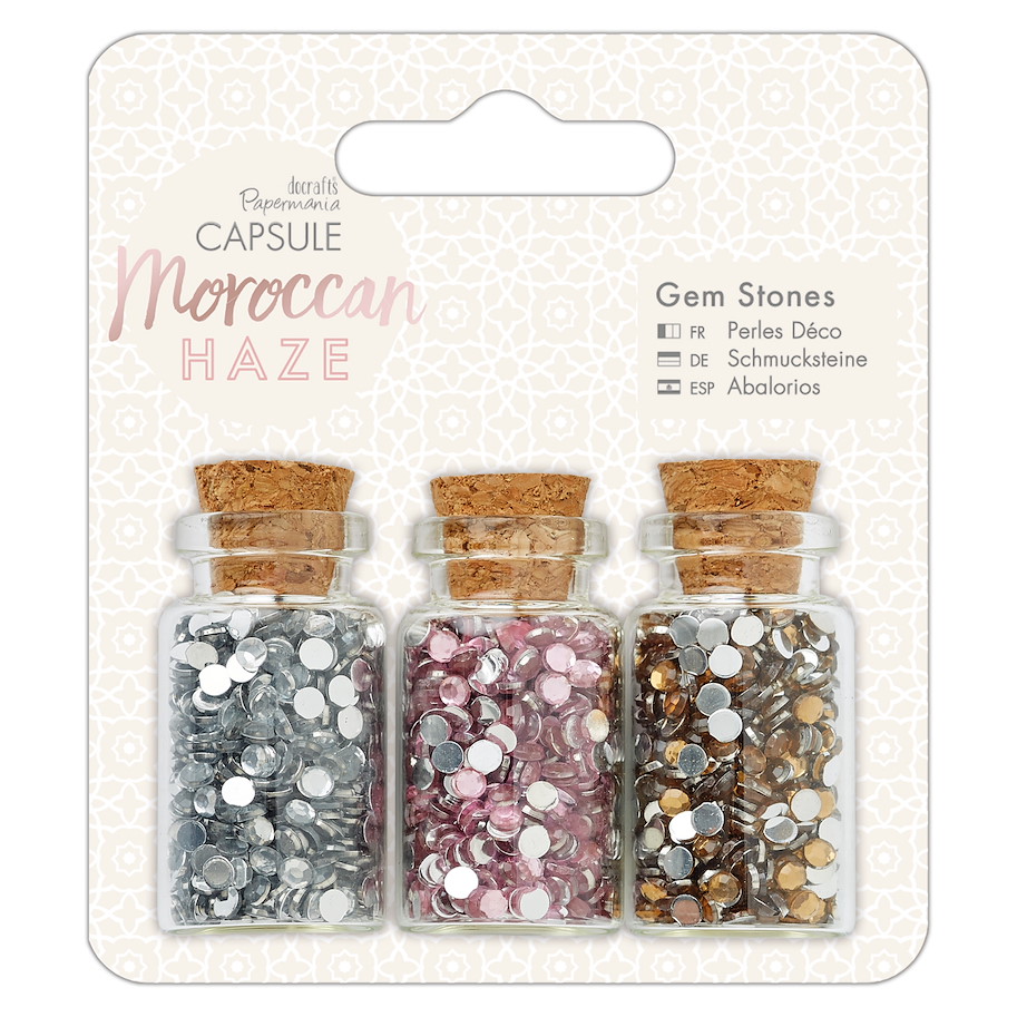 Glasflaschen Schmucksteine (3 Stk) Moroccan Haze