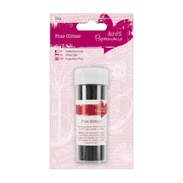 Flitter-Glitter - Röhrchen - Schwarz