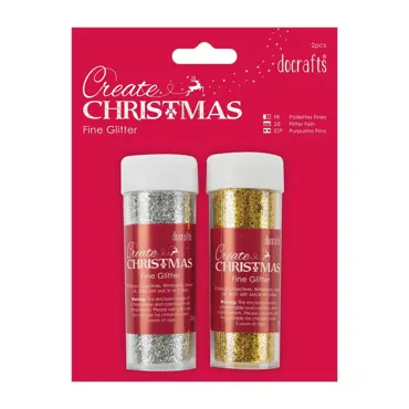 Flitter-Glitter - Röhrchen (2pk) - Gold & Silber