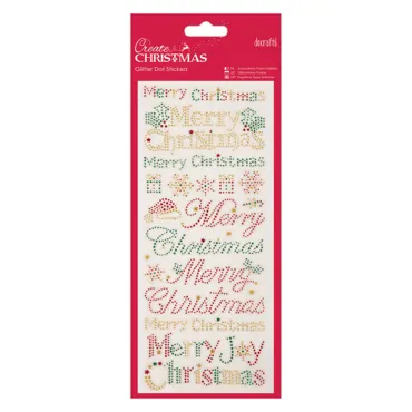 Sticker Glitzerpunkte - Create Christmas