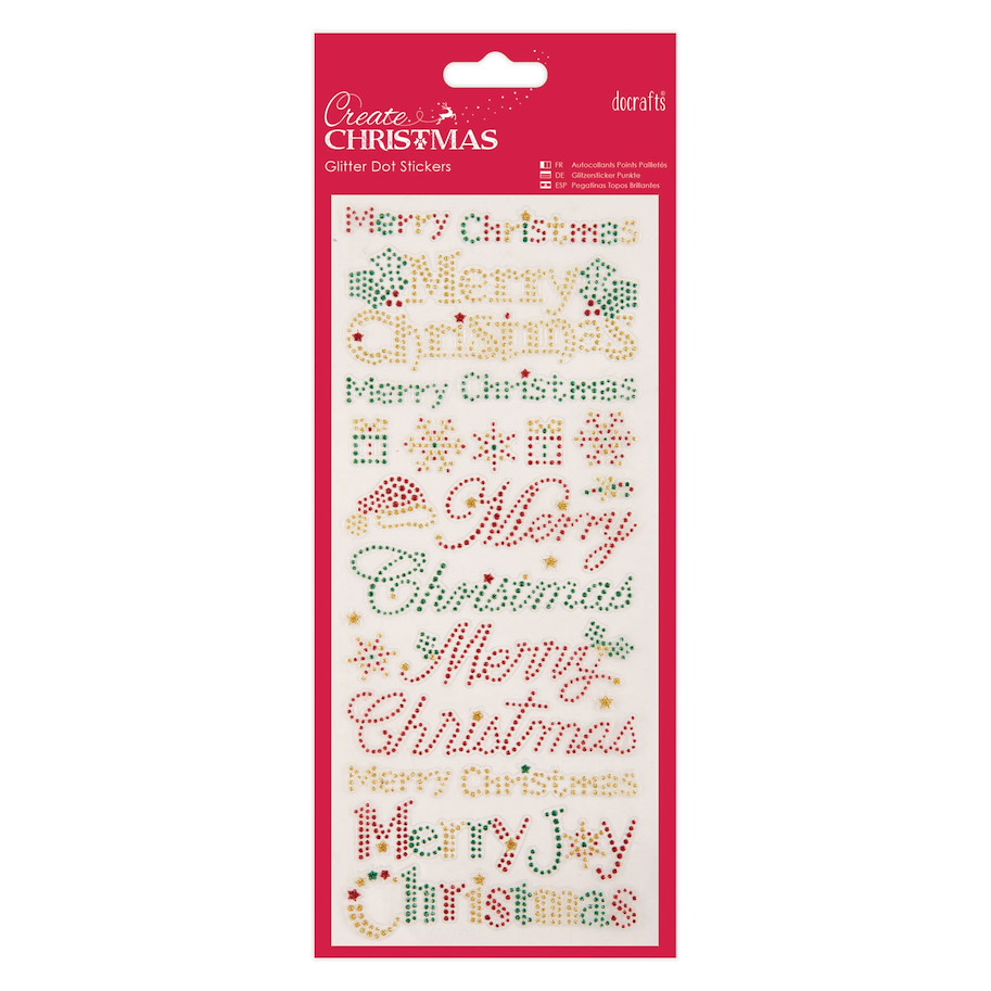 Sticker Glitzerpunkte - Create Christmas