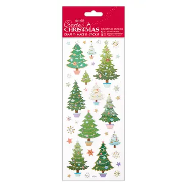 Sticker luxuriös - Weihnachtsbäume