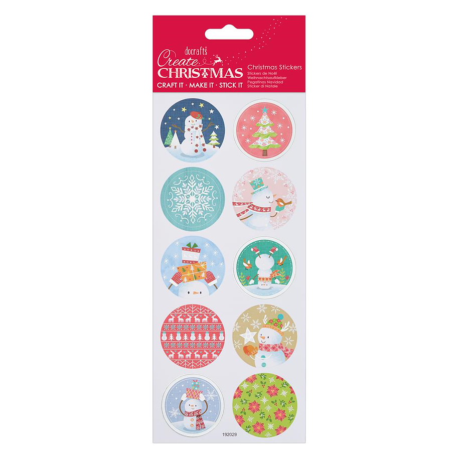 FOIL STICKERS - PASTEL SNOWMAN