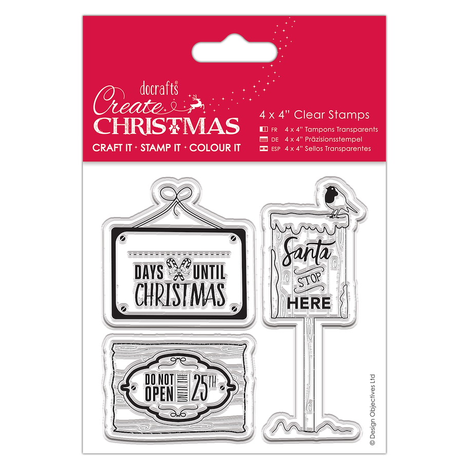 Clear Stempel-Weihnachtszeichen