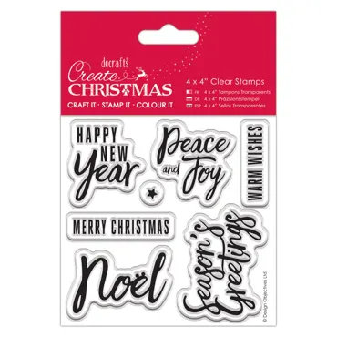 Clear Stempel-traditionelle Grussbotschaften