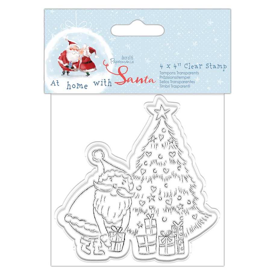 Clear Stempel-Tree-At Home With Santa