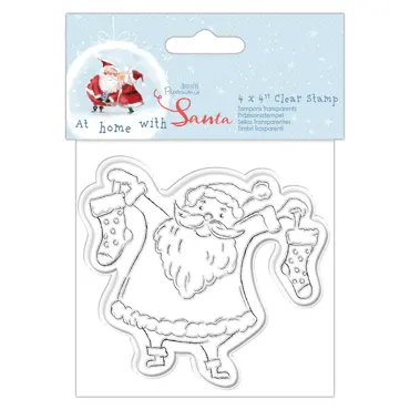 Clear Stempel- At Home With Santa