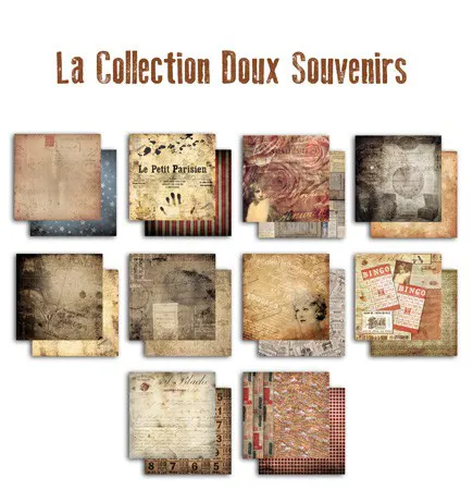 Scrapbooking Papier " Vintage Collection "