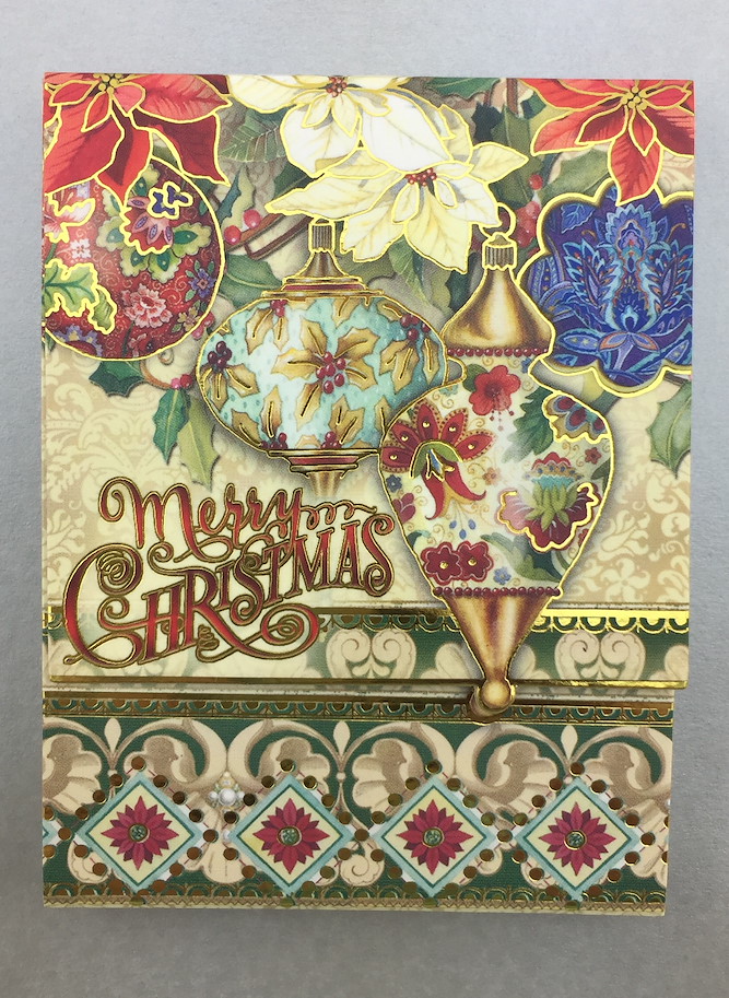 Holiday Pocket Note Pad " Baubles "