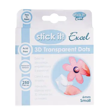 Stick It 3D Klebepunkte Transparent