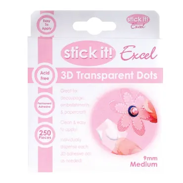Stick It 3D Klebepunkte Transparent