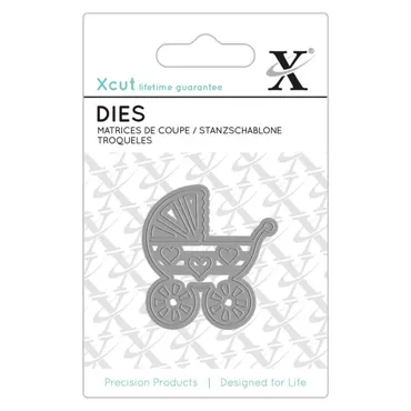 Mini-Stanzschablone (1Stk) -Kinderwagen