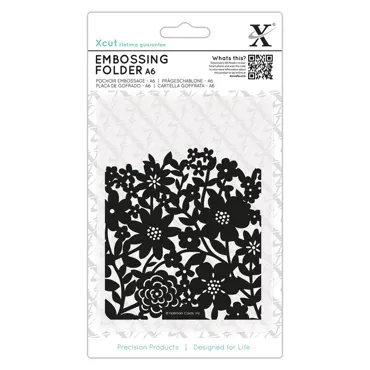 Prägeschablone A6 FLOWER CURTAIN