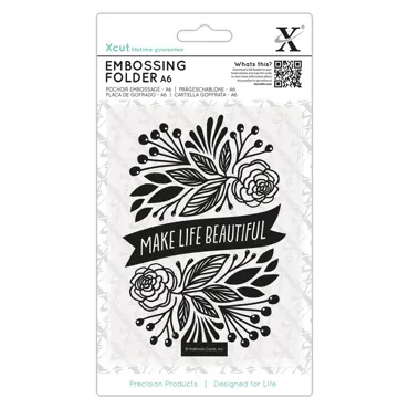 Prägeschablone A6 MAKE LIFE BEAUTIFUL