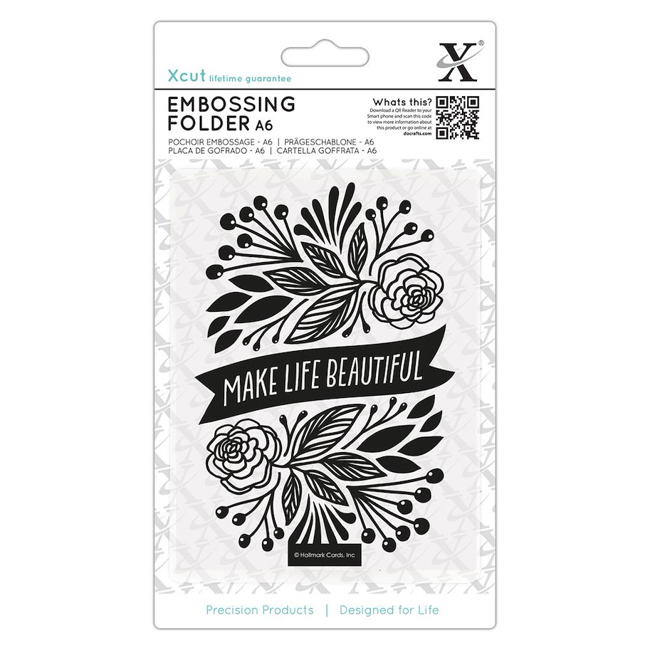 Prägeschablone  A6 MAKE LIFE BEAUTIFUL