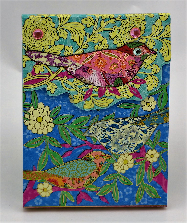 Pocket Note Pad " Three Birds "