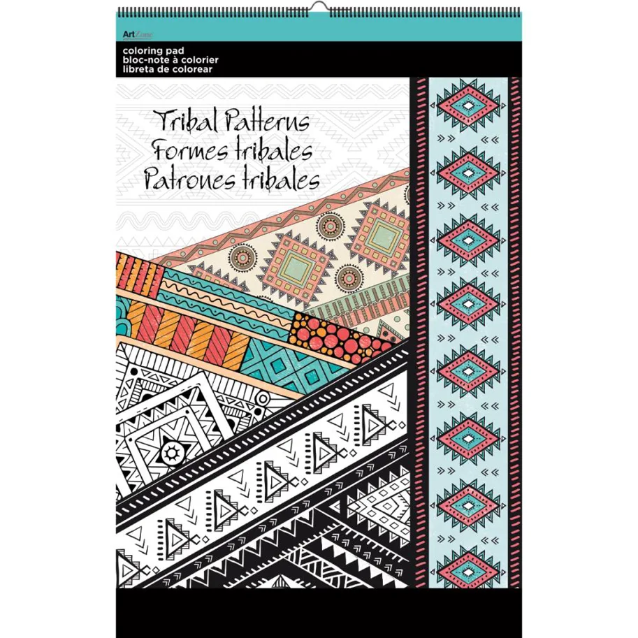 Ausmalbilder - Coloring Pad " Tribal "