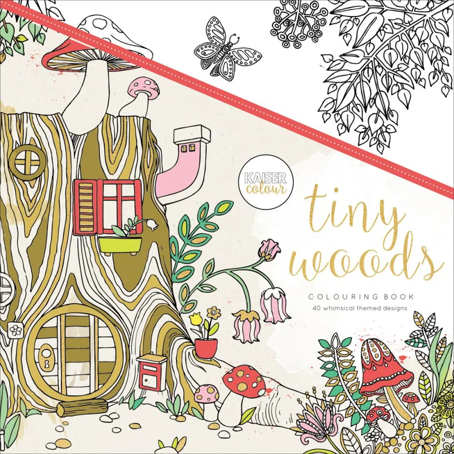 Ausmal - Buch " Tiny Woods "