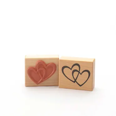 Motivstempel - Zwei Herzen