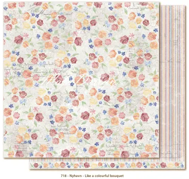 Scrapbooking - Paper " Nyhavn - Like a colourful bouquet "718
