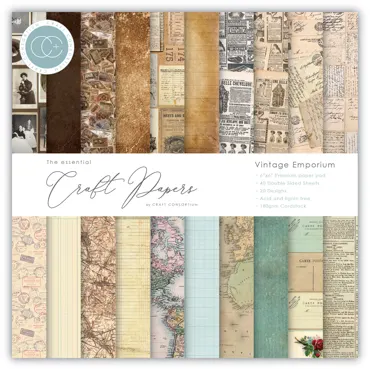 Craft Consortium The Essential Craft Papers - 6x6 Vintage Emporium