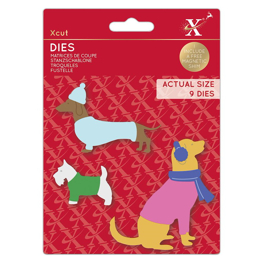 Stanzschablone-Winter Dogs