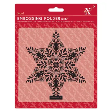 Prägeschablone 6x6"- Foliage Star