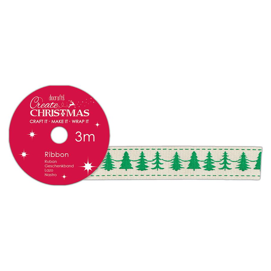 Create Christmas-3m Cotton-Band-Christmas Trees