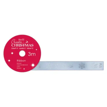 Create Christmas-3m Satinband-Let it Snow