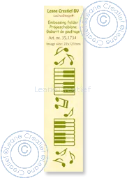Leane Creatief Prägeschablone-Border Music