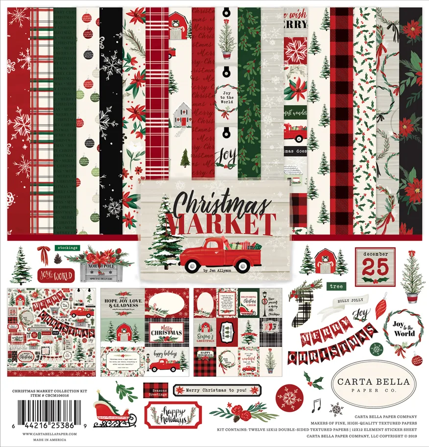 Scrapbooking Papier-Christmas Market Collection Kit