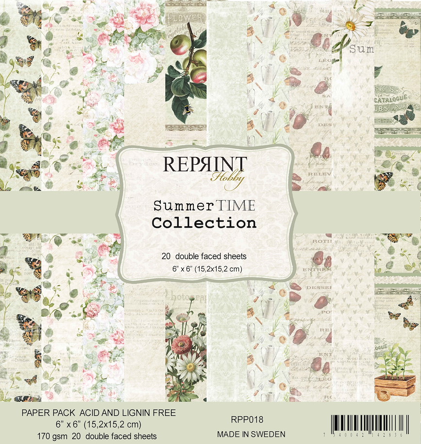 Scrapbooking - Paper Pad - Summer Time 6"x6"