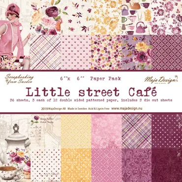 Maja Design-Paper Pack-Little street café 6"x6"
