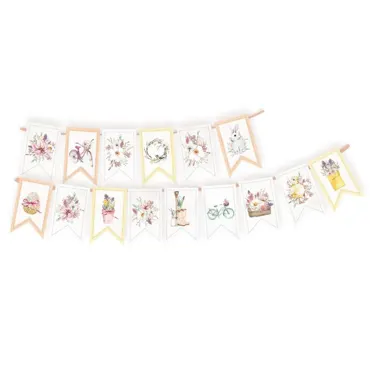 Banner/ die cut paper The Four Seasons - Spring