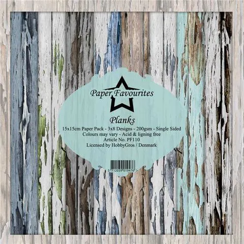 Paper Favourites Planks 6x6"