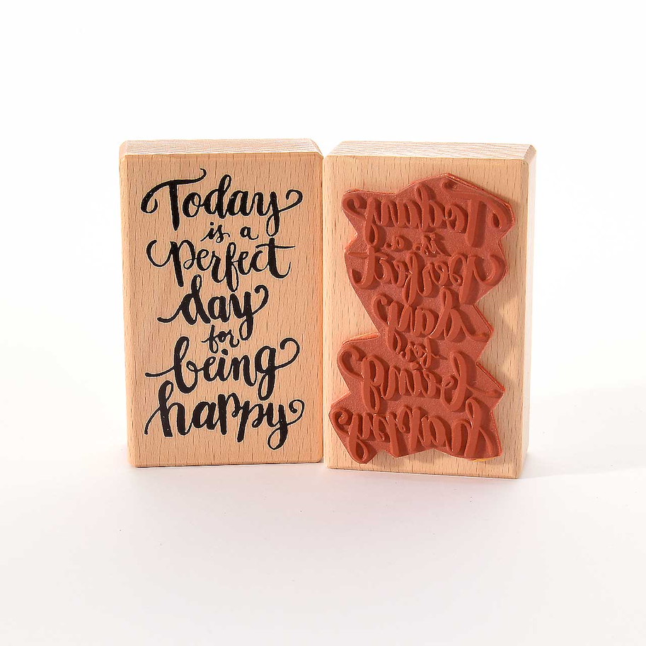 Heindesign Motivstempel - Today is a perfect day for being happy