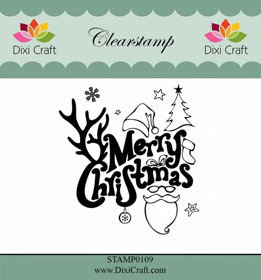 Clear Stamp Dixi Craft-Merry Chrismas