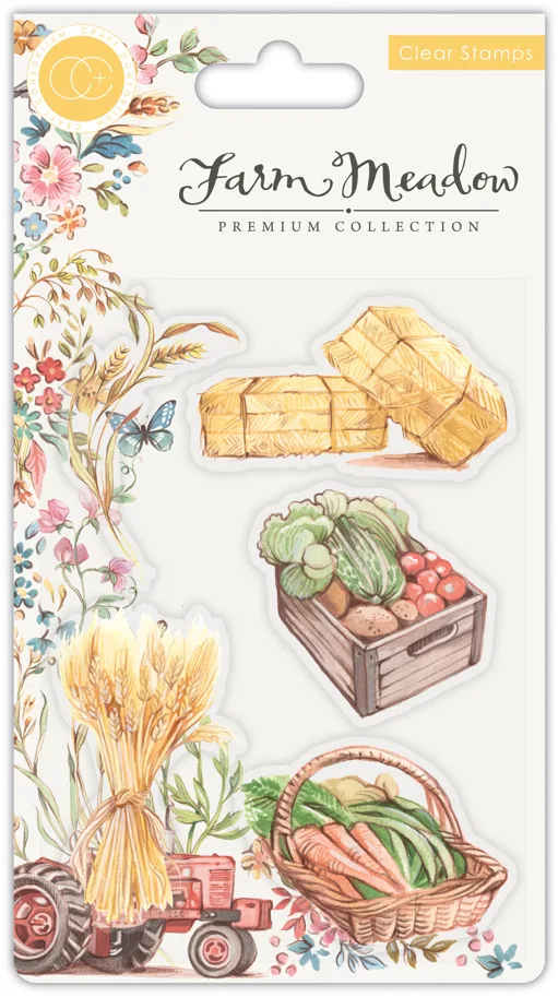 Craft Consortium Farm Meadow-Pick of the Crop Clear Stamps 