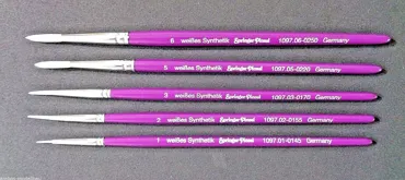 Schulmalpinsel Weisse Synthetik