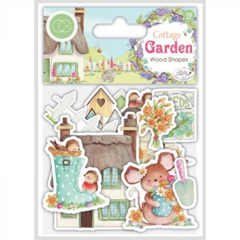Craft Consortium Cottage Garden Wooden Shapes