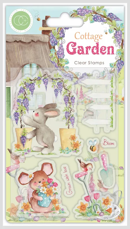 Craft Consortium Cottage Garden Green Fingers Stamps